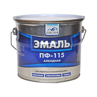 Эмаль  Alpha Color ПФ 115, салатная, 3.2 кг 34637