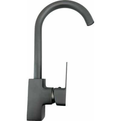 Смеситель для кухни  Rainsberg однорычажный, графит, монтаж на одно отверстие, крепление на гайке R1013YF