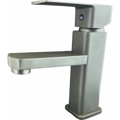 Смеситель для раковины Rainsberg хром, однорычажное управление, фиксированный излив. монтаж на одно отверстие, на гайке. гибкая подводка. присоединительный размер 1/2"  R1001YF