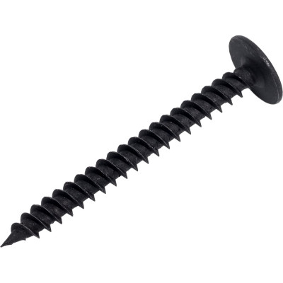 Саморез с прессшайбой КРЕП-КОМП острый, чёрный фосфат, 4,2x41 мм, 50 шт. пшоч41мф