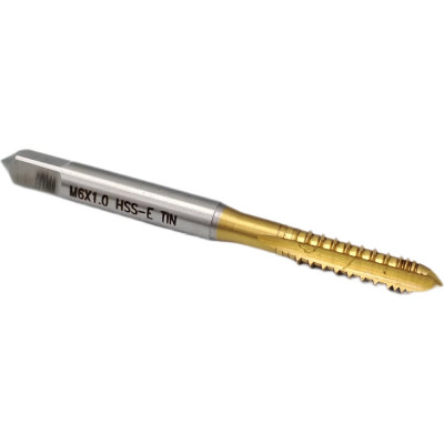Машинно-ручной метчик TORNERI М 6x1, шахматный, с покрытием, TiN, HSSE 046431