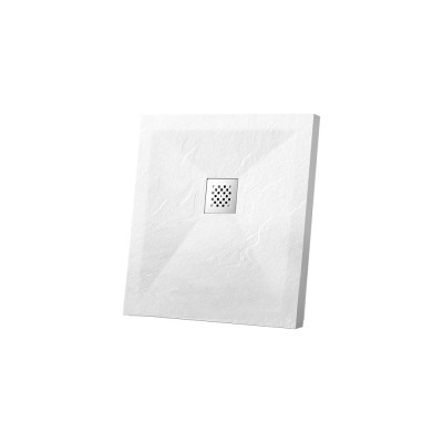 Поддон для душа VINCEA из искусственного камня, 800x800x25, белый матовый VST-4SR8080W