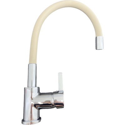 Смеситель для кухни OUTE хром/кофейный, гибкий излив 50 см, материал латунь, присоеденительный размер 1/2 T9213B-6