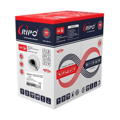 Кабель Ripo Utp2, cat5e, 24awg, cu, 50м 001-111008/50