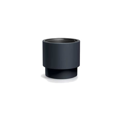 Пластиковое кашпо Prosperplast DBHEN400-S433 HEOS с вкладышем диаметр 39.5 см высота 37 см антрацит 069483
