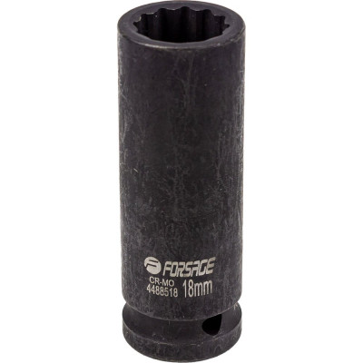 Головка ударная глубокая 18мм Forsage (12гр.), 1/2'' F-4488518(54916)
