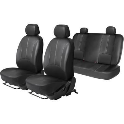 Универсальные чехлы для автомобильных сидений AutoFlex комплект 4 шт, экокожа SC.U4.TW