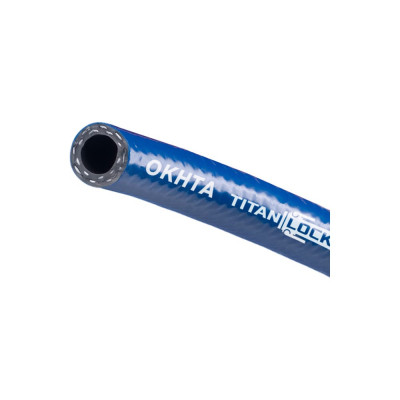 Шланг ПВХ для компрессоров OKHTA, синий, 12 мм, 50 м TITAN LOCK TL013OH_50