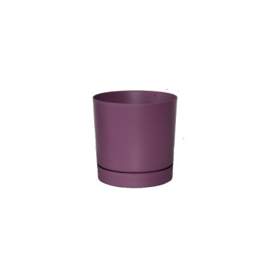 Кашпо Prosperplast DPOP240-4985U TUBO P прикреплен поддон, d 24, h 23 см, 8 л, марсала 070008