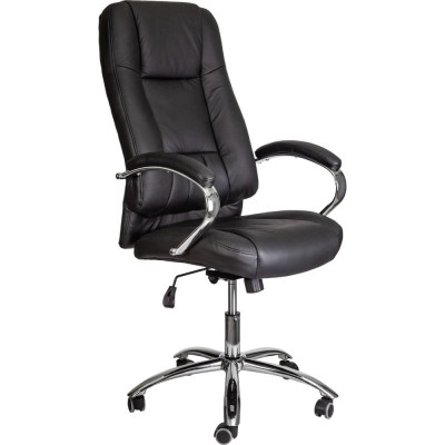 Поворотное кресло AKS Home KING A, натуральная кожа, черный 64406