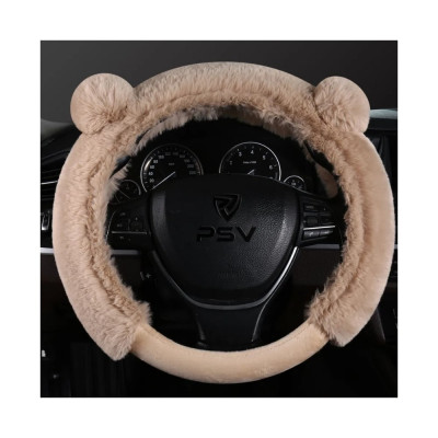 Оплетка на руль из искусственного меха PSV MISHKA Premium Бежевый M 136099