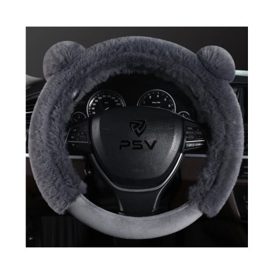Оплетка на руль из искусственного меха PSV MISHKA Premium Серый M 136098