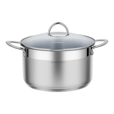 Кастрюля MAUNFELD GERDA из нержавеющей стали, со стеклянной крышкой, 24 см, 5,8 л MCS58S07