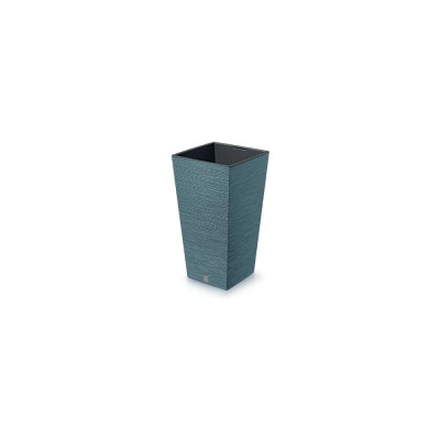 Высокое кашпо Prosperplast FURU SQUARE 395х395мм, h755мм, scandinavian blue, с вкладышем DFSH400-5415C 067616