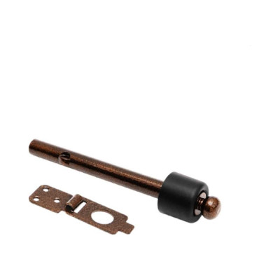 Дверной стопор с фиксатором Домарт 150 мм, крепление в бетон, медь антик 170268