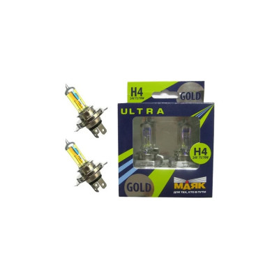 Автомобильная лампа МАЯК Н4 24V 75/70W P43t Gold +60% ULTRA 84430G+60