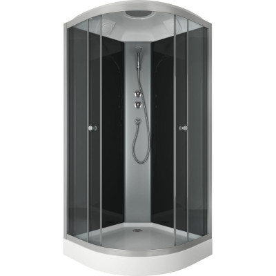 Душевая кабина Bauedge BAU Dream 90x90x215, прозрачное закаленное стекло, черная SB0007B