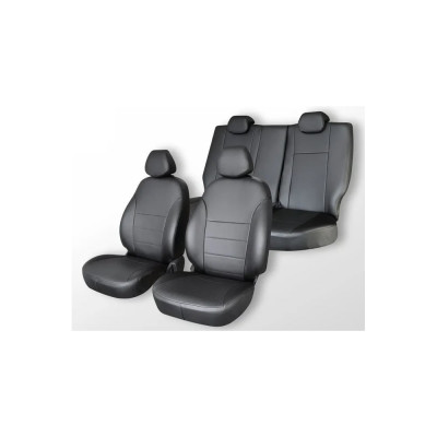 Чехлы на сиденья DEFLY Nissan X-Trail (T30), 2000-2007, правый руль, экокожа черная Nis9-2K