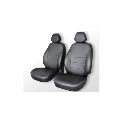 Чехлы на сиденья DEFLY Renault Duster, 2015-2021, передний ряд, экокожа черная Rn8-2-2K