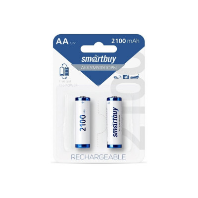 Аккумулятор Smartbuy NiMh AA/2BL 2100 mAh (24/240) 2 шт SBBR-2A02BL2100
