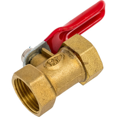 Кран шаровой Pegas pneumatic латунный, резьба внутренняя 3/8" 4413