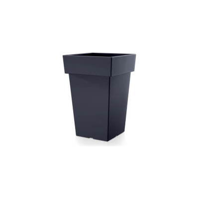Кашпо Prosperplast DLOFQ200 S433 квадрат высокий Lofly Square Low d193 мм, L193 мм, h29 см, 7 л антрацит без поддона 071834