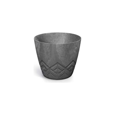 Кашпо Prosperplast DARE120E 425U Areco Beton Effect d 12 см, h 10 см, 800 мл, темно серый 072375