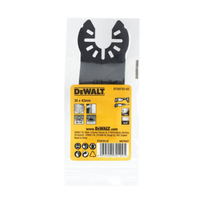 Полотно DEWALT Fastcut, для реноватора, по дереву, 30x43 мм, DT20733 DT20733-QZ