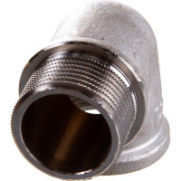 Угол Uni-Fitt НВ 1" с упором никелированный 612N4400
