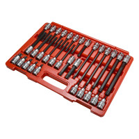 Набор головок-битов TORX AIST (звездочек торкс 6-ть лучей) T20-T70 1/2" 32 предмета 406832T 00-00010443