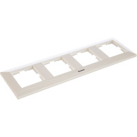 Рамка Panasonic Arkedia 54763 4м горизонтальная белая WMTF0804-2WH