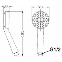 Душевая лейка Latuno L80012B