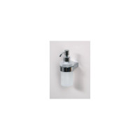 Дозатор для мыла с держателем Aquanet 5681-1 стекло, хром 00187066