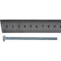 Болт Стройбат DIN 933 М 6x90 белый цинк 2 шт 274081