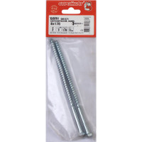 Сантехнический болт Стройбат DIN 571 8x170 белый цинк 310090