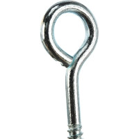 Крюк-кольцо Стройбат 8,0x100 белый цинк 1 шт 219051