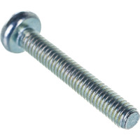 Полукруглый винт Стройбат DIN 7985 М4x25 белый цинк 12 шт 306500