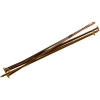 Конструкционный универсальный саморез BULLIT 6x260 TX30, желтый, прессшайба, 50 шт. 14-0016000