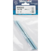 Сантехническая шпилька WaterLine 10x140 белый цинк 2 шт 336770