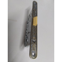 Замок с пластиковым язычком MORELLI 1895P-U IB защелка бесшумная многофункциональная, цвет-итальянская бронза 9011894