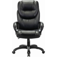 Кресло руководителя компьютерное рабочее офисное/для дома BRABIX Premium Nord Ex-590, экокожа, черное 532097