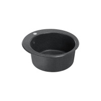 Кухонная Мойка AQUATON Иверия Кругл. 480мм.Графит аналог черн NEW 00040608 1A711032IV210