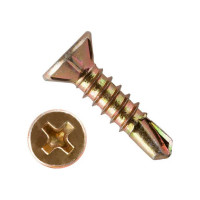 Оконный саморез Госкреп, желтый, сверло 3,9х16 40 шт., подвес 1-0022000