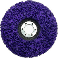 Круг тарельчатый шлифовальный Orientcraft из нетканого материала 125x22 мм, фиолетовый 800.02C