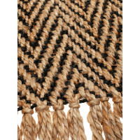 Джутовый коврик ComeForte Волна с бахрамой 60x90 JWN-2