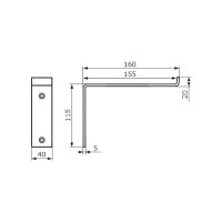 Кронштейн Домарт loft 150 мод.1 белый 171104
