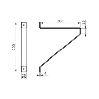 Кронштейн Домарт loft 200 мод.3 белый 171102