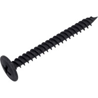 Саморез с прессшайбой КРЕП-КОМП острый, чёрный фосфат, 4,2x41 мм, 50 шт. пшоч41мф