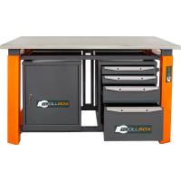 Двухтумбовый верстак Toollbox с регулируемой столешницей серии TBP1500 (TB0-TB4)