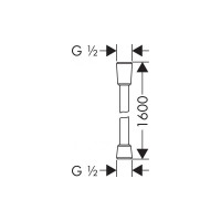 Шланг для душа Hansgrohe Isiflex 160 см, полир.золото 28276990 00000071059